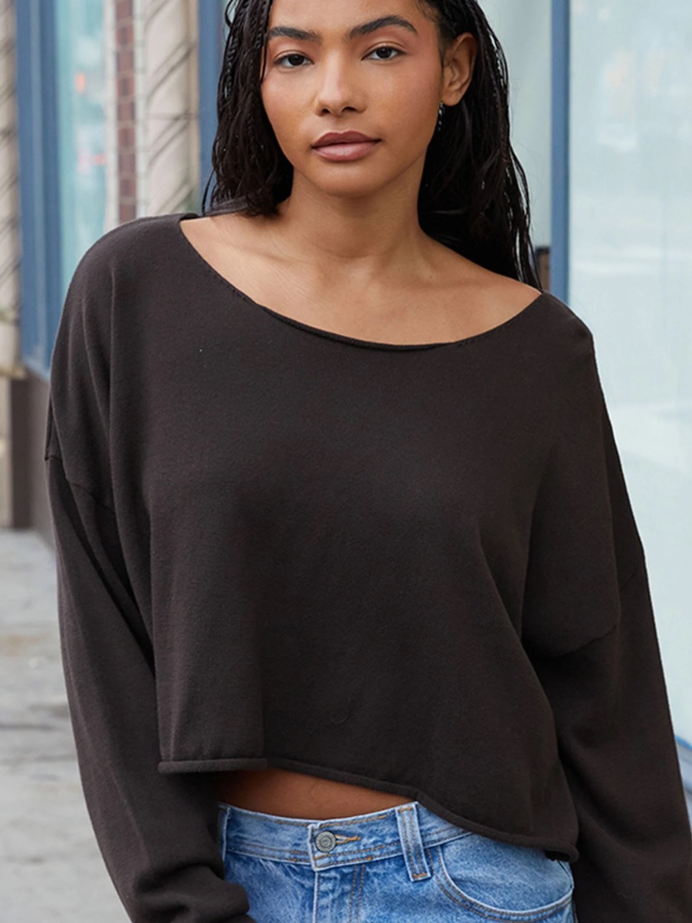 John Galt Cropped Sweater